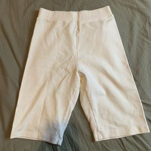 White Biker Shorts